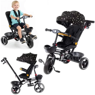Triciclo Infantil Empurrador 2 em 1 Luxo Carrinho de Passeio Bebê Capota até 50kg Haste Guia Pedal em Oferta na Shopee