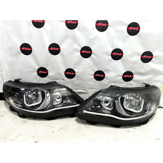 Par Farol VW Gol Voyage Saveiro G5 Angel Eyes e Barra LED DRL com Seta Sequencial