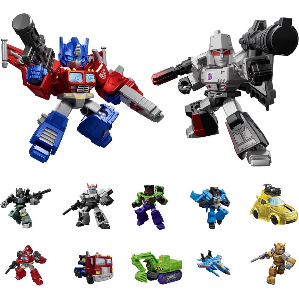 Boneco Transformers Galaxy Defender Robôs Optimus Prime e Megatron ...