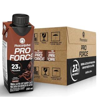 Piracanjuba ProForce 23g de Proteínas Zero Lactose Cacau - 36 Unidades de 250ml
