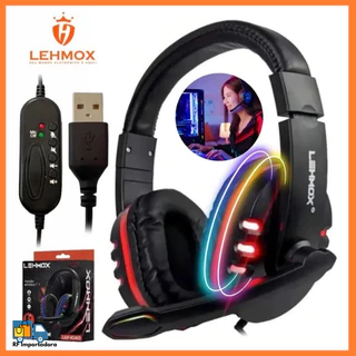 Fone De Ouvido Headset Para Jogos Profissionais Com Fio USB 7.1 RGB Para PC, XBOX, PlayStation em Oferta na Shopee