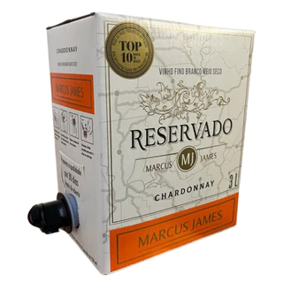 VINHO BRANCO MARCUS JAMES BAG CHARDONNAY 3L
