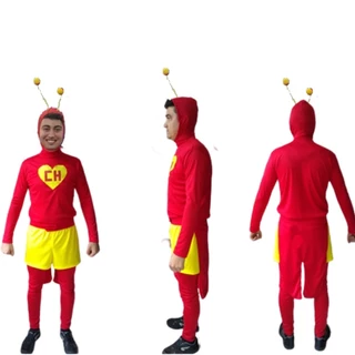Fantasia Cosplay Chaves Chapolin Colorado + Marreta Brinde