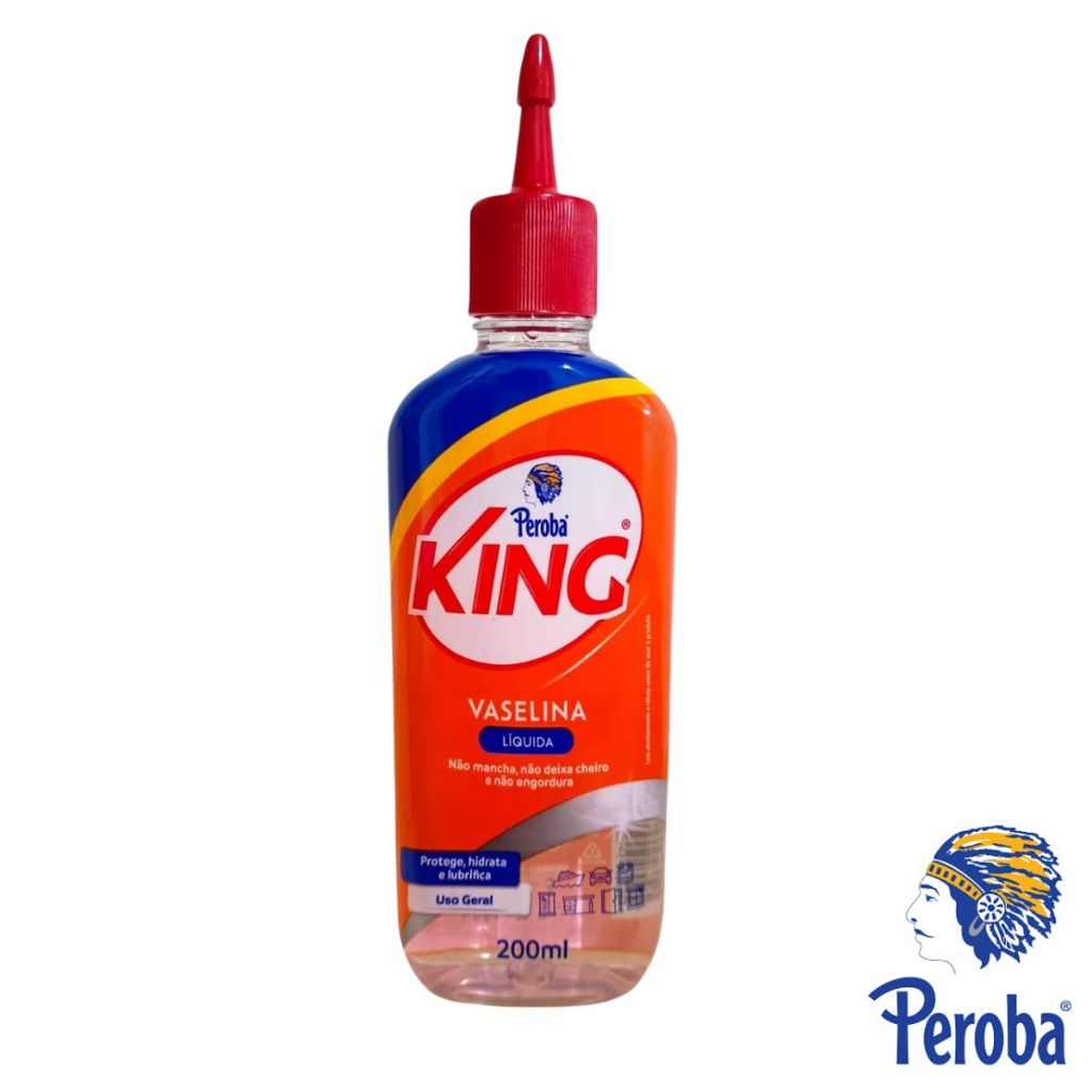 Vaselina Líquida King 200ml Peroba Protege Lubrifica Não Mancha Nem ...