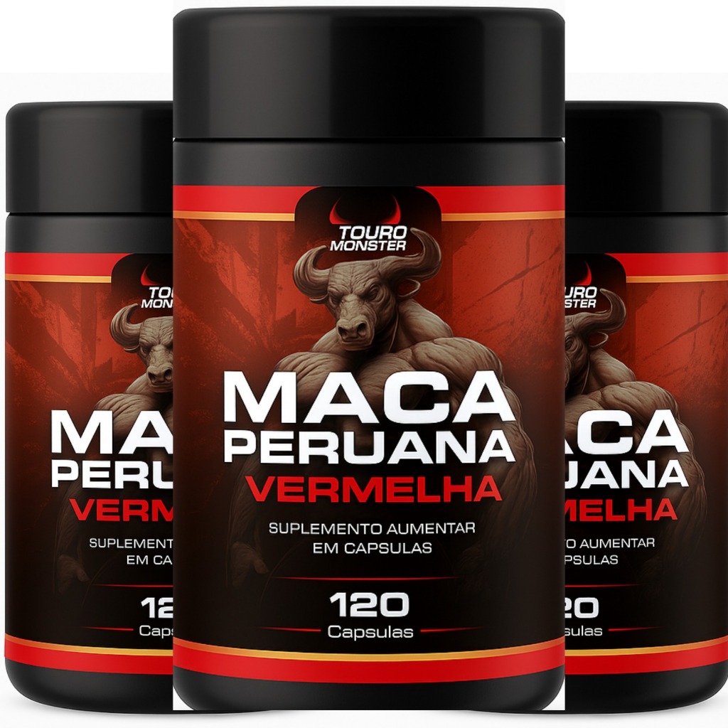 Kit 3 Maca Peruana Vermelha Red 240 Capsulas 100% Pura Sem Sabor ...