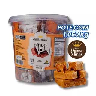 Pote de Doce Pingo Bel Ouro de Minas 21 Unidades de 50g Doce de Leite