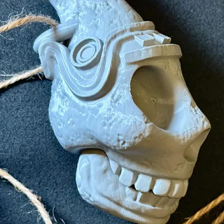 Apito "Assobio da Morte" dos Astecas - Utensílio Apitos 3D para Presente Casa Amigos