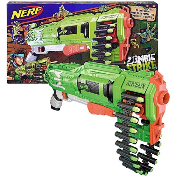 Lançador Nerf Zombie Strike Ripchain E2156 - Hasbro | Shopee Brasil
