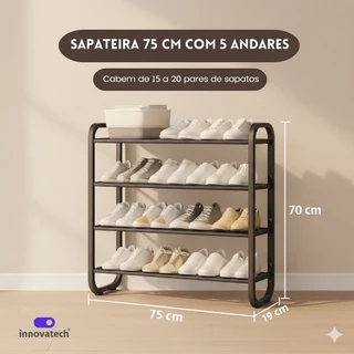 Sapateira 5 Andares Compacta 75cm – Organização para Casa Innovatech 21