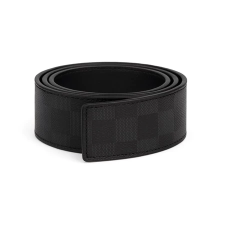 Cinto Masculino em Couro Quadriculado Xadrez da Moda