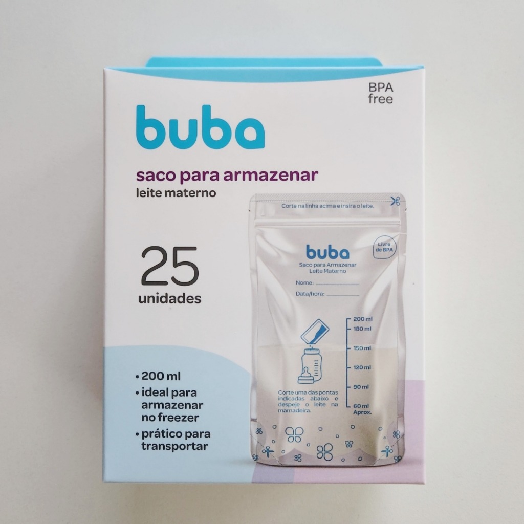BUBA Saco Para Armazenar Leite Materno 200ml | Shopee Brasil