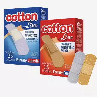 Curativo Band-Aid Family Care kit 4 caixa C/35 Unidades Cotton Line