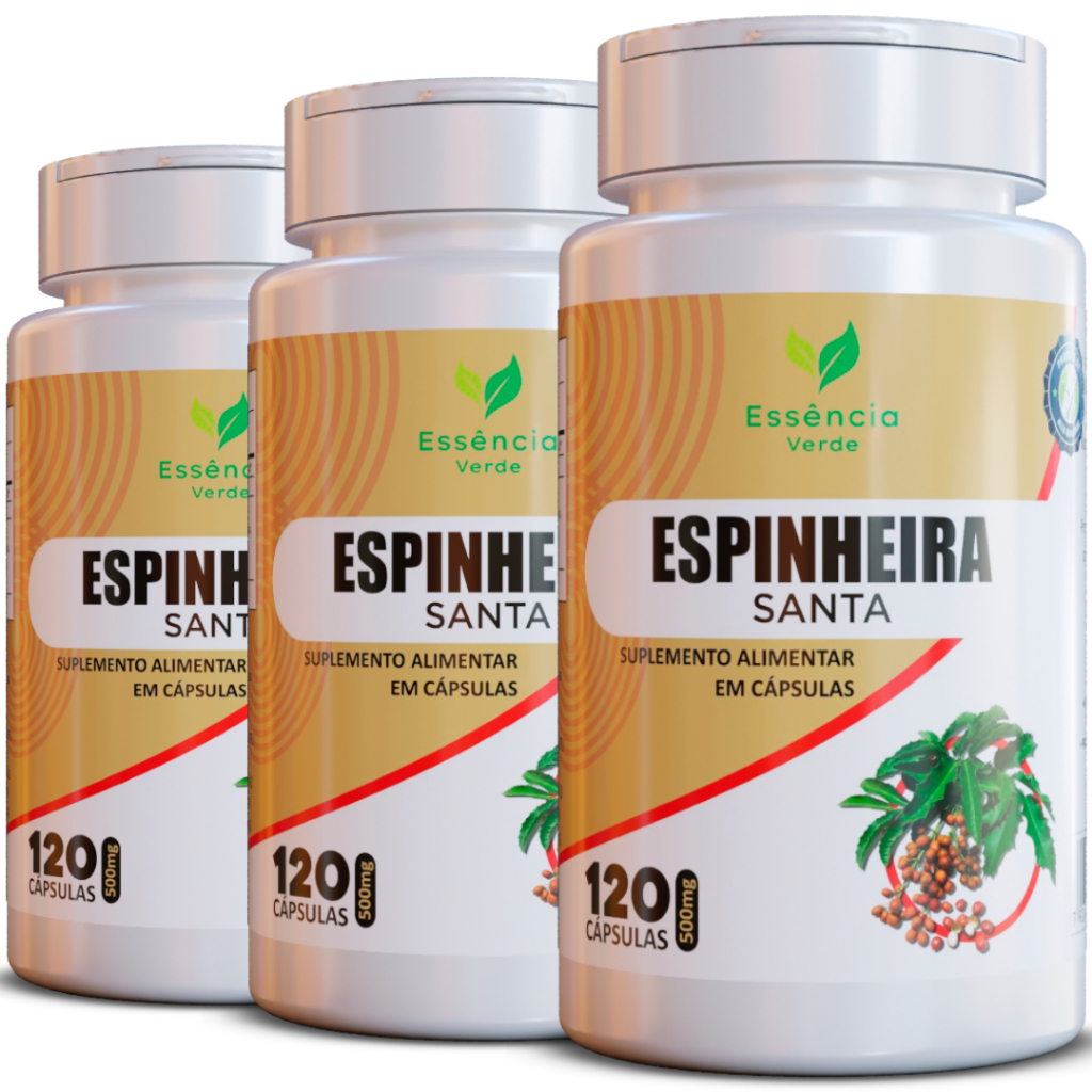 Espinheira Santa em Cápsulas 500mg – Suplemento Natural Tradicional ...