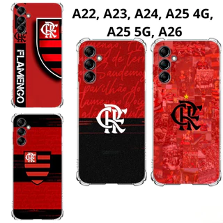 A22, A23, A24, A25 4G, A25 5G, A26 Capa Mengão Rubro Negro Samsung Capinha CASE TPU Flamengo