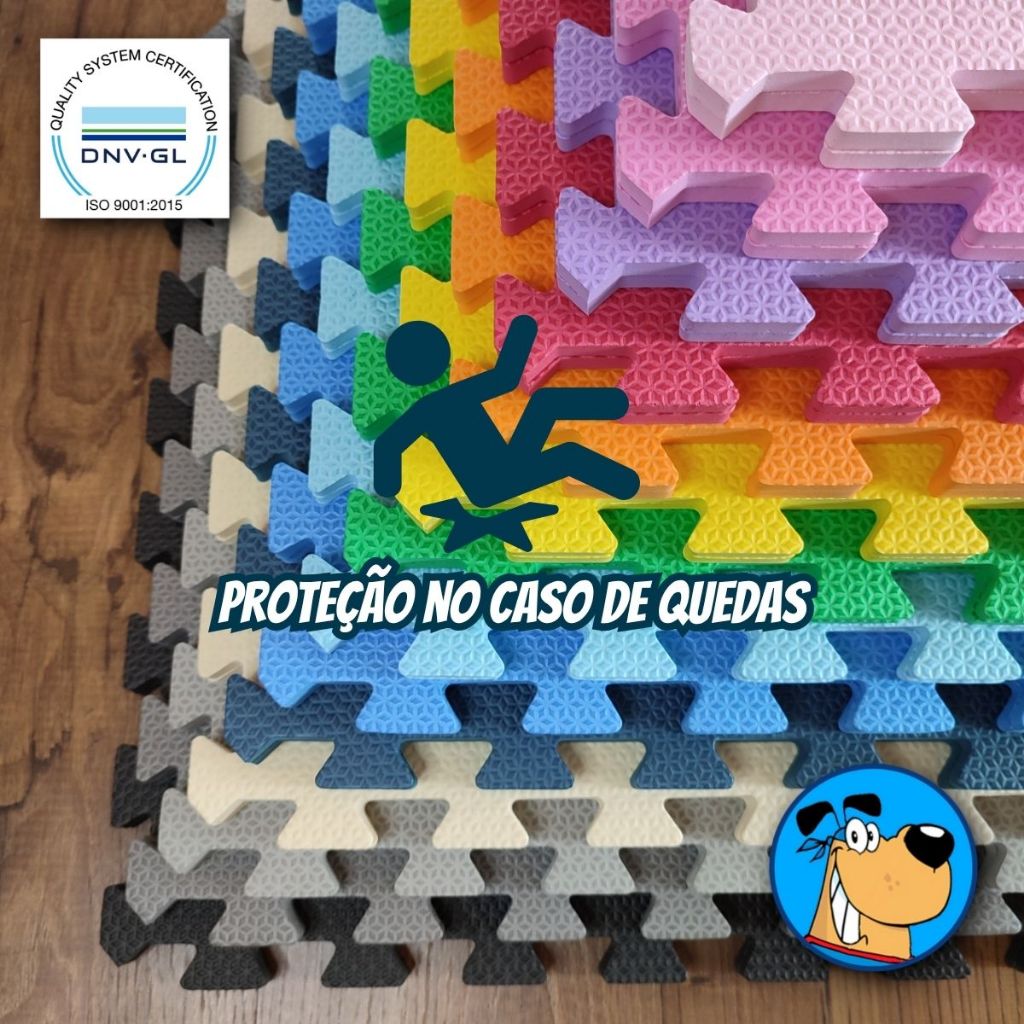 Kit 12 Tatame EVA infantil PREMIUM 50 cm X 50 cm X 1cm de