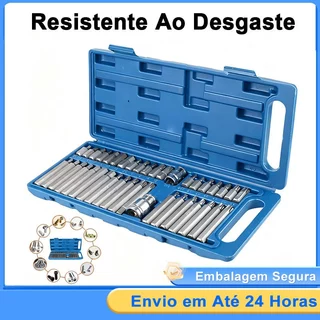 Kit Com 40 Peças De Ferramentas 40 Peças Bit Torx Allen Multidentado