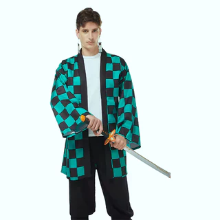 Kimono Capa Manto Tanjiro Kamado Demon Slayer Unisex