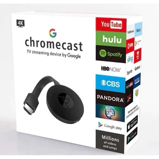 Chromecast G2 4K HD Para Transmissão De TV De Alta Definição Google Miracast Dispositivo de partilha de ecrã