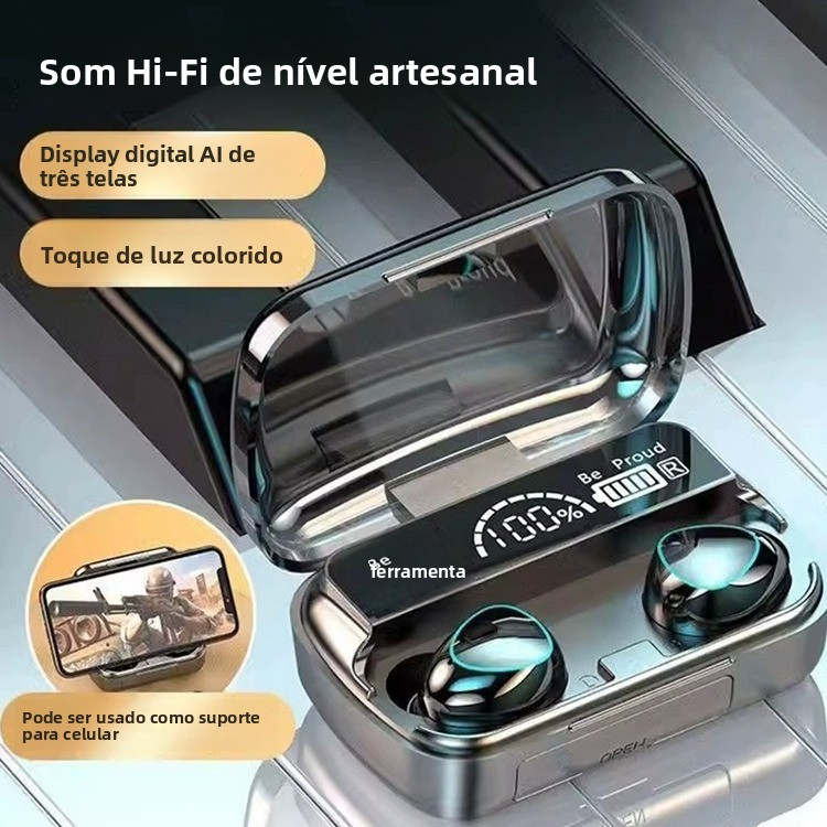 Fone de Ouvido Bluetooth Gamer com Cancelamento de Ruído, Bateria de ...