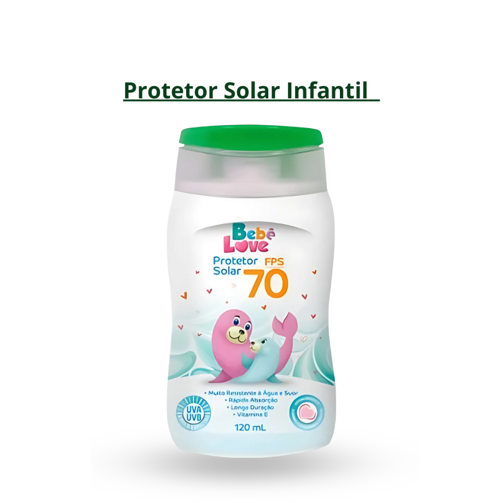 Protetor Solar Bebê Love FPS70 120ml | Original Nutriex | Proteção ...