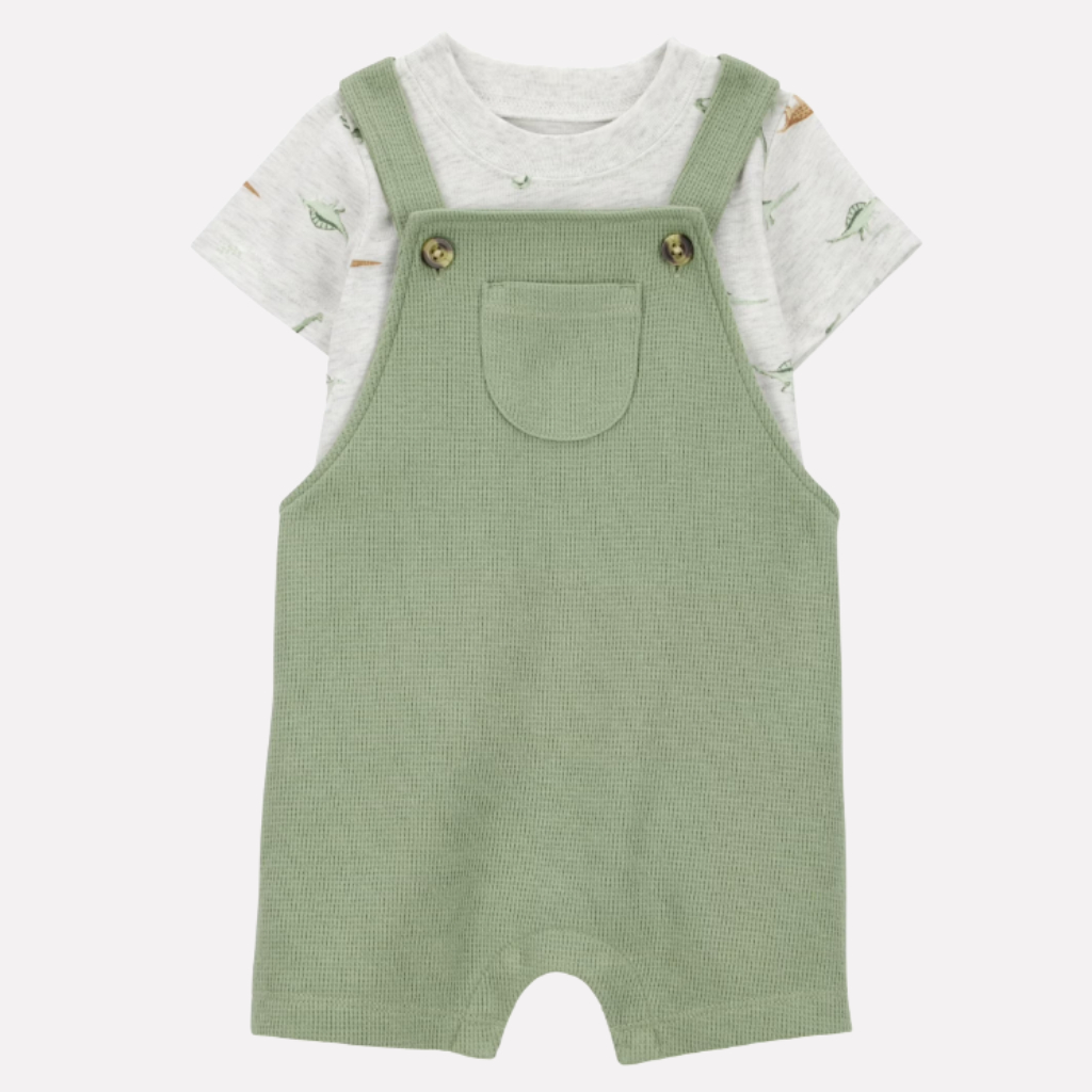 Jardineira Infantil Menino com Camiseta Carters em Oferta na Shopee