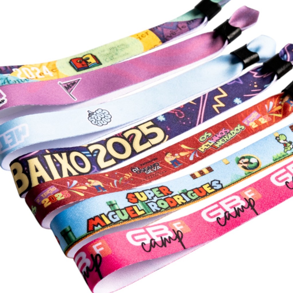 Pulseira de Identificação de Tecido para Festas Eventos Balada Rave ...