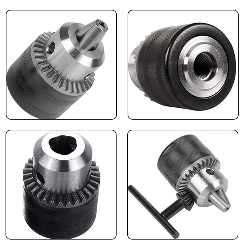 Conjunto de Mandril (3mm a 16mm) com Chave e Adaptador SDS-Plus