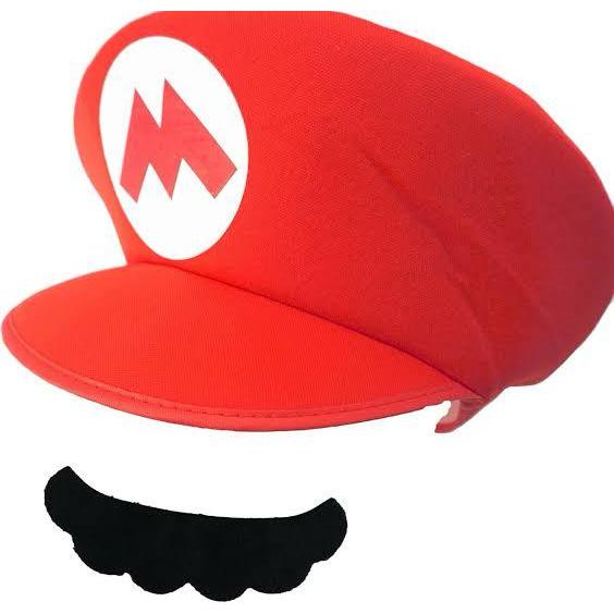 Chapeu + bigode Mario, Luigi, fantasia. | Shopee Brasil