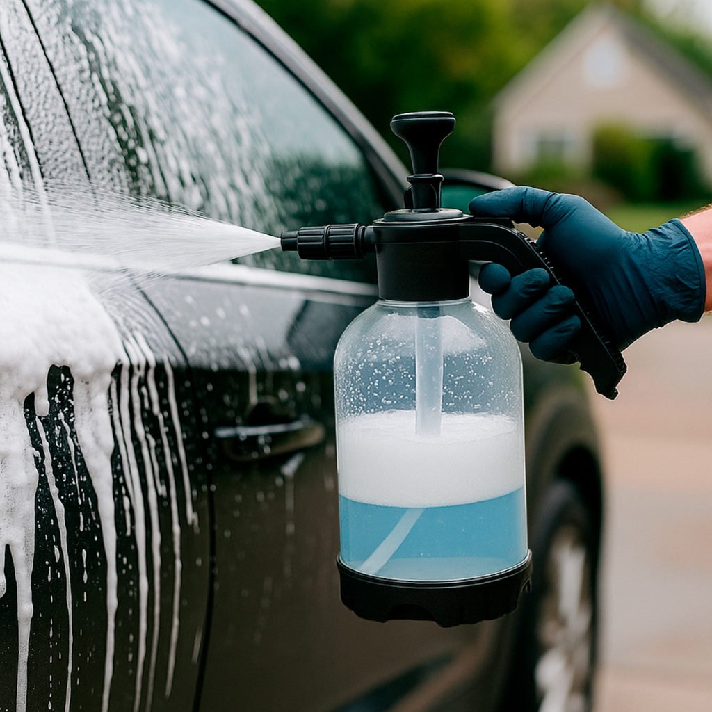 Pulverizador Snow Foam Manual Para Lavar Carro E Moto Pulverizador 3 em ...