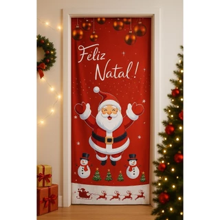 Enfeite de Porta Natal – Capa Natalina 2,10x0,85 com Elástico