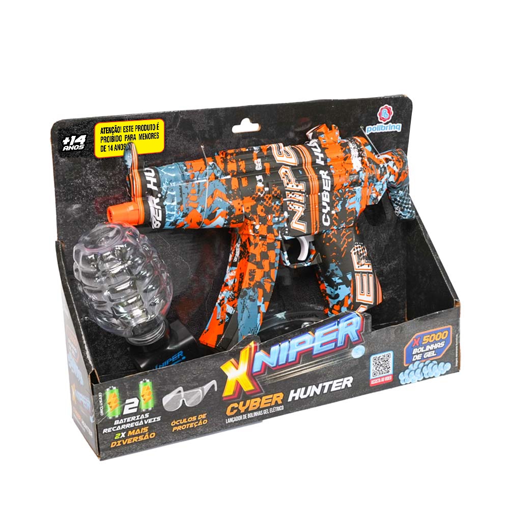 Xniper Arminha Automática - Lançador de Bolinha de Gel - Polibrinq