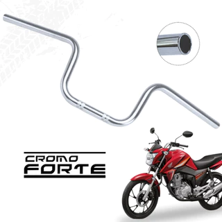 Guidão Cromado Honda CG Titan Fan 125 150 160 2014 Até 2024 Modelo Original Cromoforte em Oferta na Shopee