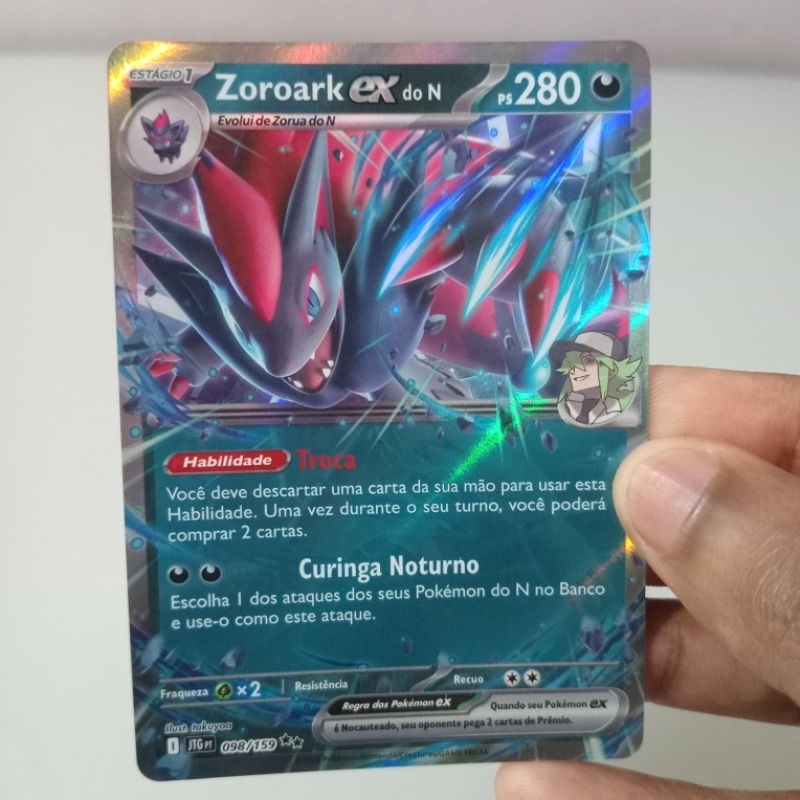 Zoroark ex do N (098/159) Carta Pokémon Ultra Rara Original TCG
