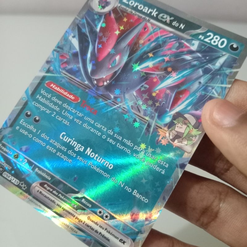 Zoroark ex do N (098/159) Carta Pokémon Ultra Rara Original TCG