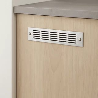 Grelha de Ventilação em Aço Inox para Armário de Cozinha