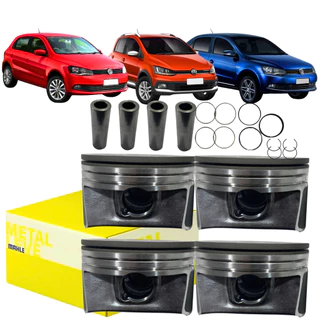 Pistão C/ Anéis Std Vw Fox Gol Voyage 1.0 8v Flex Ea111 Tec 2010 em Oferta na Shopee