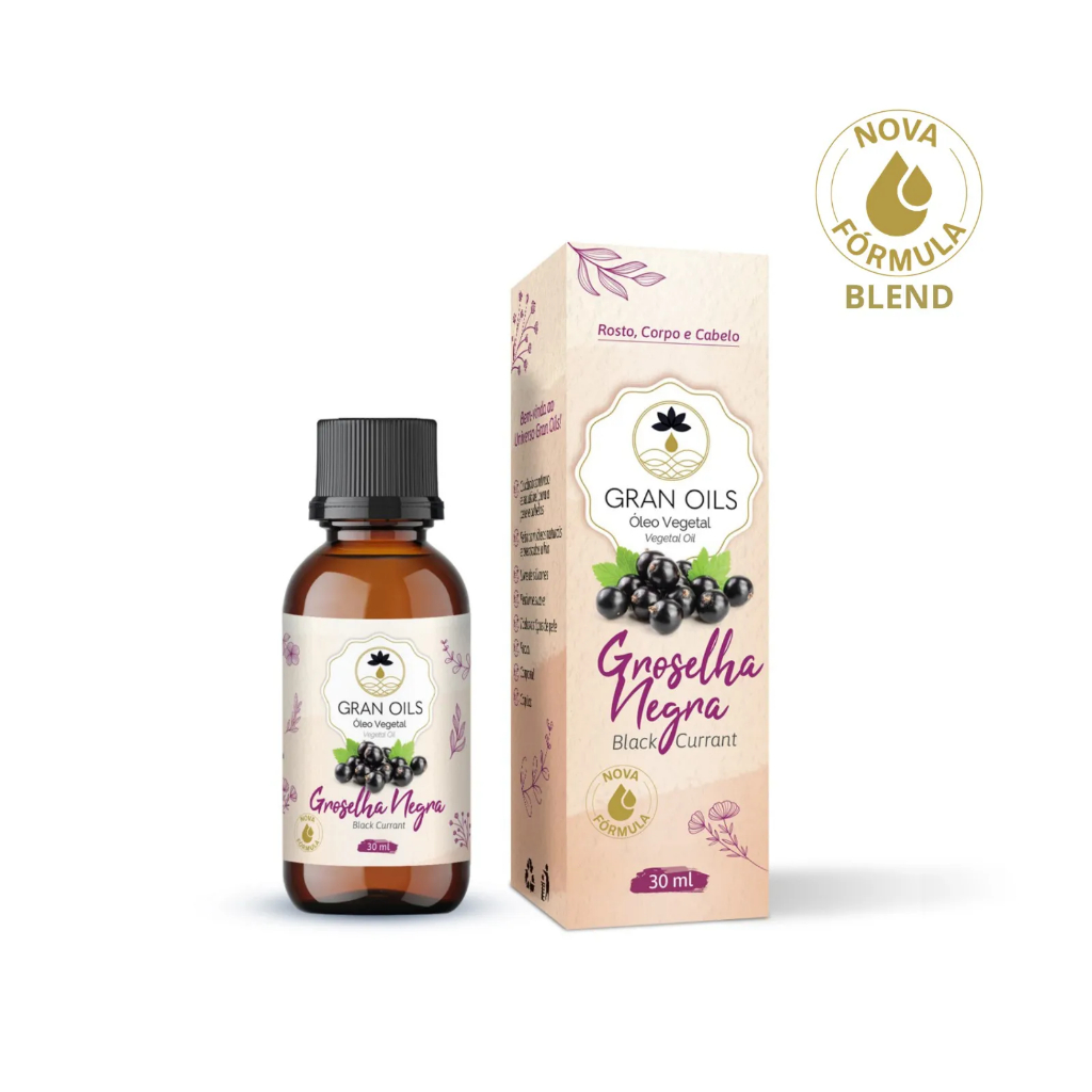 Óleo de Groselha Negra 30ml Gran Oils | Shopee Brasil
