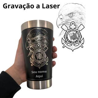 Copo de Time Térmico Personalizado Corinthians 473ml Gaviões