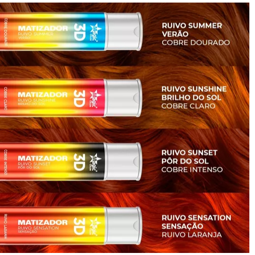Magic Color 3D Matizador Ruivo Sensation Sunshine Sunset Summer 300ml ...