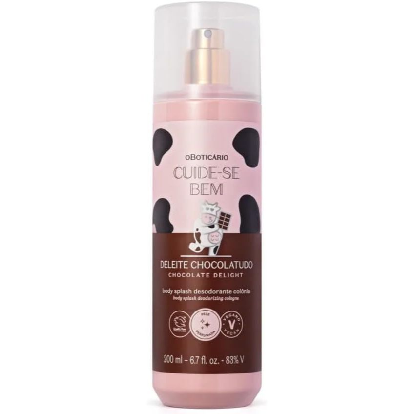 Desodorante Colônia Body Splash Cuide-se Bem Deleite Chocolatudo 200ml em Oferta na Shopee