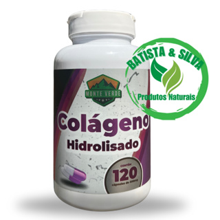 Suplemento Alimentar - Colágeno Hidrolisado 120 Capsulas de 500mg - Rico em Vitaminas A, C, D, E