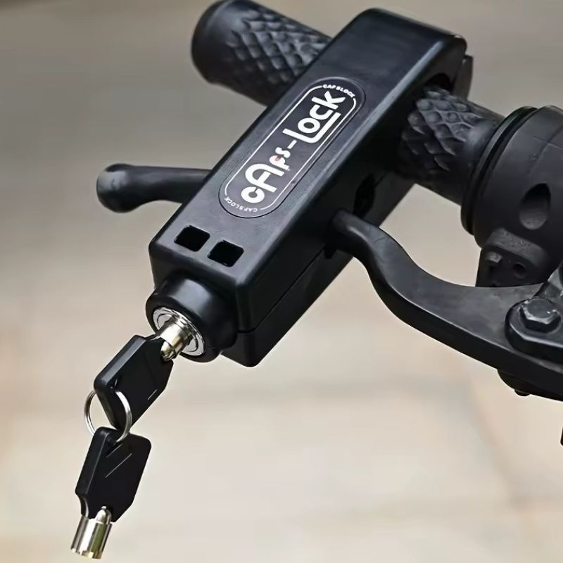 Trava Antifurto Para Motos Manete Caps Lock Universal | Shopee Brasil