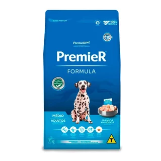 Ração Premier Fórmula para Cães Adultos Porte Médio Frango 20kg em Oferta na Shopee