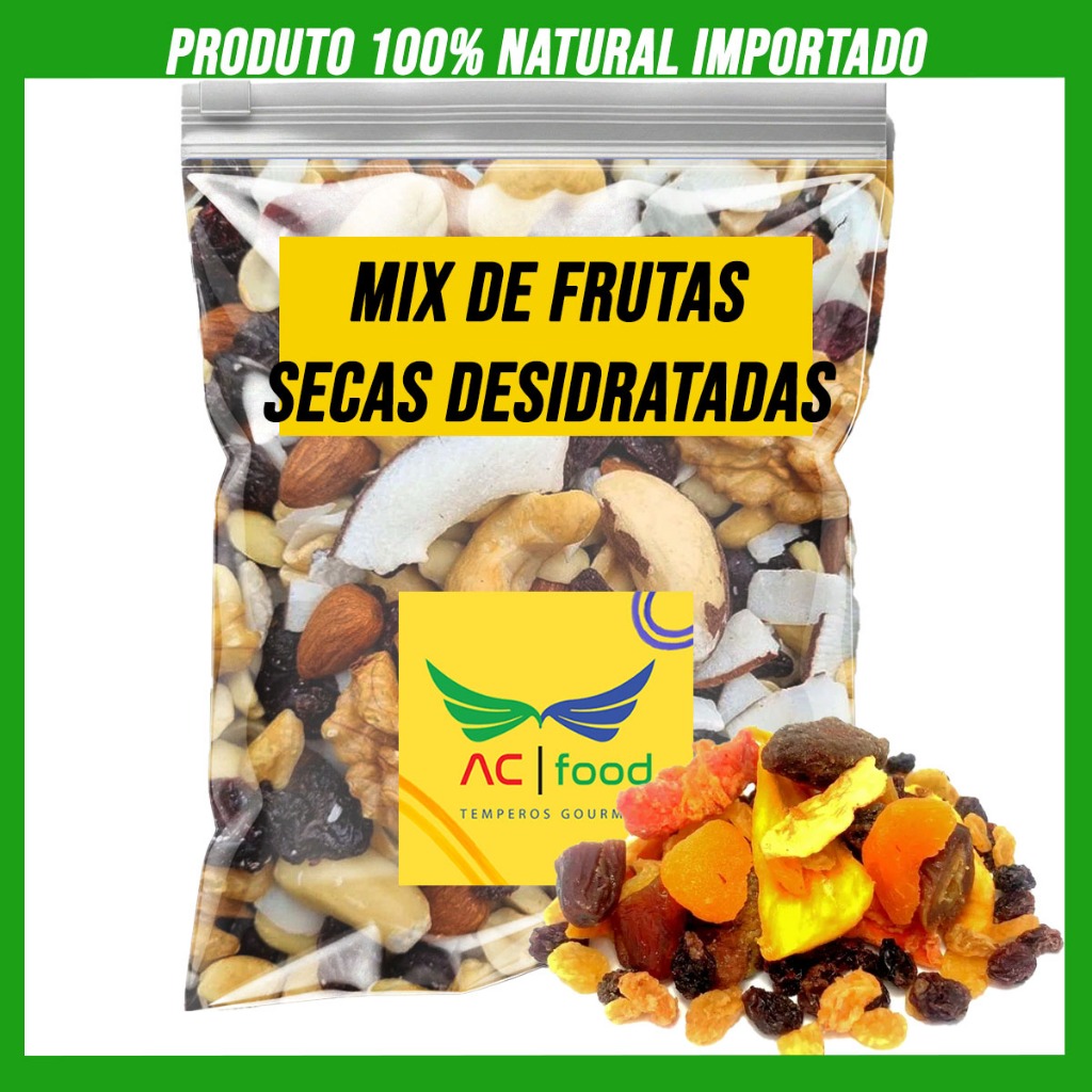 Mix de Frutas Secas Desidratadas Molinhas 1kg | Shopee Brasil