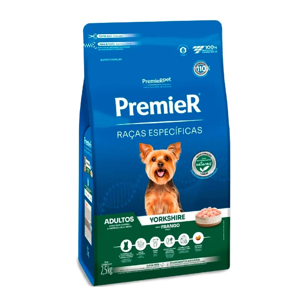 Imagem do produto Ração Premier Raças Específicas Yorkshire Adulto 2,5kg no catálogo Master Pet