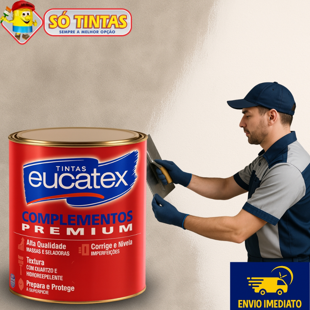 Massa Acrílica Premium Eucatex 1,4kg Massa Acrílica para Paredes Tetos ...