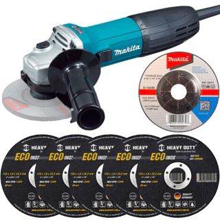 Esmerilhadeira Lixadeira 720w 4.1/2'' Ga4530 Makita + Discos em Oferta na Shopee
