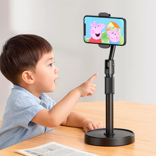 Suporte Tripé de Mesa Ajustável 360° Suporte Pedestal Ideal para Gravação de Vídeos e Lives