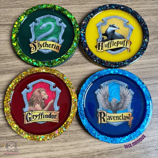 Porta Copos Harry Potter - Casas de Hogwarts