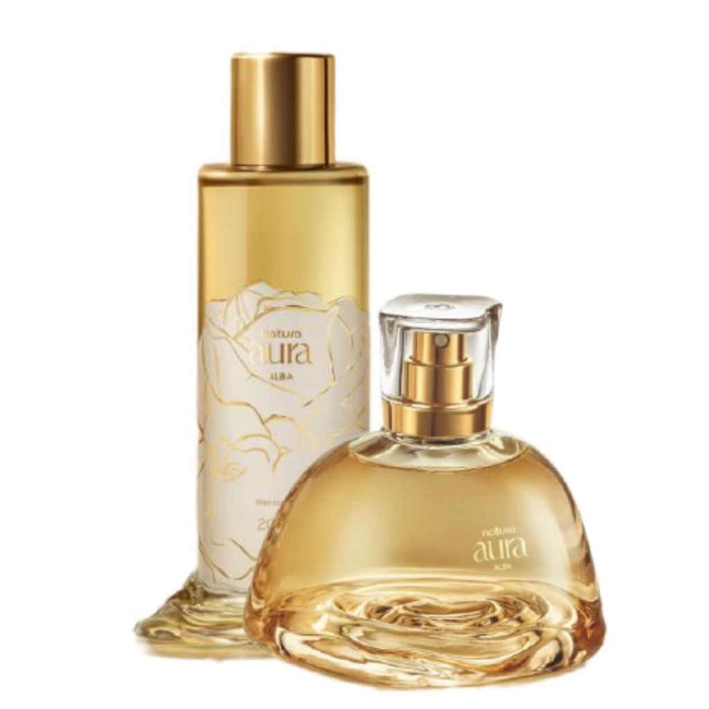 Combo Natura Aura Alba: Perfume + Óleo | Shopee Brasil